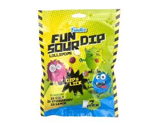 Fun Sour Dip Lollipops